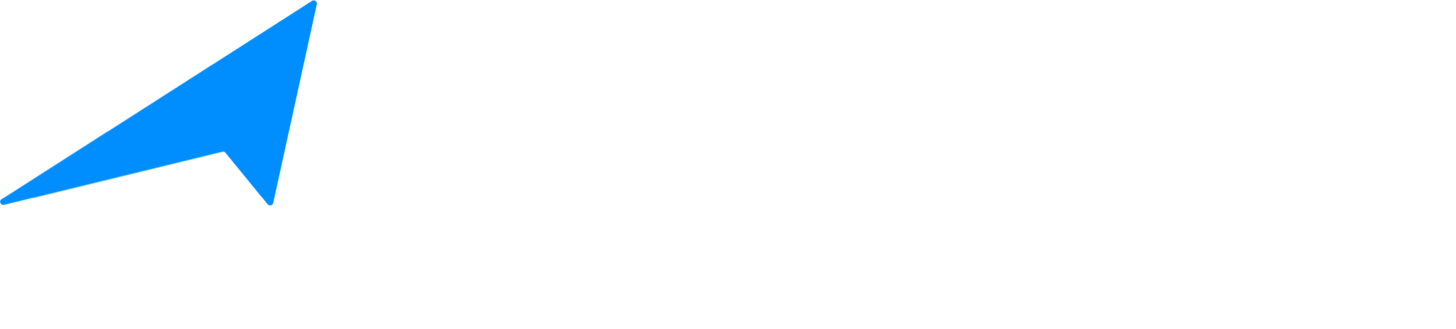 Concept identity artwork: the Jetcore arrow symbol positioned at the left of a wide horizontal white field.