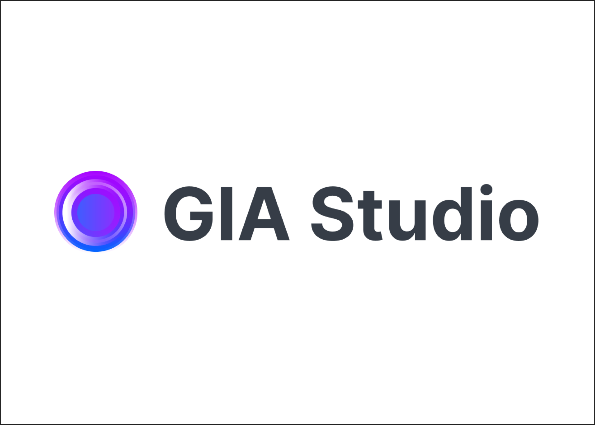 GIA Studio logo on a light background: a concentric violet-to-blue ring mark beside the GIA Studio wordmark.